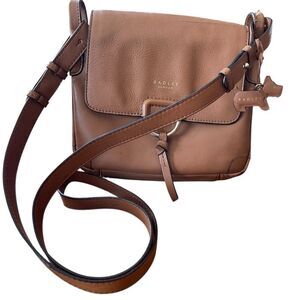 RADLEY LONDON Lambeth Mews Leather Crossbody Purse Tan Camel Color